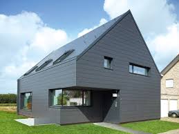 Ein Eigenes Heim Mit Dach Und Fassade Von Eternit Eternit Fassade Haus Architektur