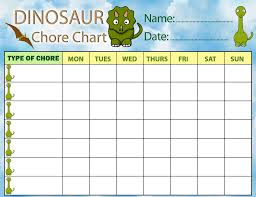 dinosaur chore chart rooftop post printables