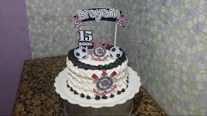 Decorando Bolo Corinthians Topper Youtube Na base, bolinhas em pasta americana colorida. decorando bolo corinthians topper