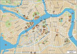 Carte typographique de saint petersbourg en russie. Saint Petersbourg