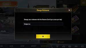 Sebelumnya, agar bisa mengganti nickname, pemain harus memiliki sebuah setelah memperoleh item rename card, pemain dapat menggunakan item tersebut untuk mengganti nickname. Cara Ganti Nickname Di Pubg Mobile Buat Kamu Yang Sudah Bosan Dengan Nickname Lama Gadgetren