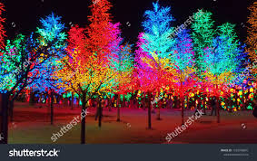 Multi Color Bright Illuminated Trees In The Light Park In Kuala Lumpur Malaysia Asia Attraction For People Kids Theme Tree Lighting Lights Holiday Vacations