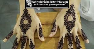 Contact inai tangan simple by alhenna on messenger. Servis Lukis Inai Henna Cantik Di Melaka Bahiyah Mehndi Art Design Ayue Idris