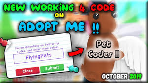 If you think that we should update any information about adopt me codes or that we have made a mistake, do not hesitate to write to us! 4 New Codes On Adopt Me October 2019 Roblox Youtube