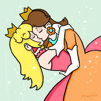 Peach:okay so, i hope that you love spaghettis!! Princess Peach Kiss Gifs Get The Best Gif On Giphy