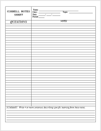 Free printable dot grid and square grid / graph template, perfect for note taking. 14 Free Cornell Notes Templates Examples And Printable Pdf Sheets Cornell Notes Template Notes Template Cornell Notes