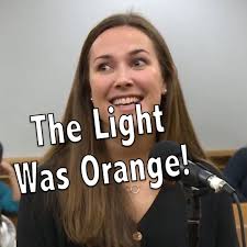 The light was orange! A motorist tries to convince Judge Caprio that the  light was orange.