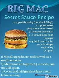 Big Mac Sauce Recipe Thousand Island Works Too Secret Sauce Recipe Mac Sauce Recipe Sauce Recipes