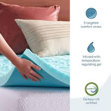 2 foam mattress topper queen. Buy Lucid 2 Inch Zoned Gel Memory Foam Mattress Topper Queen Online In Vietnam B07krxgvfy