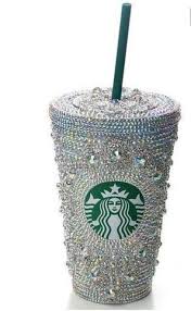 Cup Custom Starbucks Bling Ab Gems Rhinestone Cup With Lid 16oz Eshays Llc Eshays Llc Starbucks Drinks Starbucks Mugs Starbucks Cups