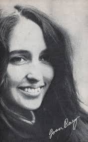 Rare 1960's EXHIBIT Supply Postcard "the great musician JOAN BAEZ"