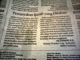 Jika benar, anda bisa melihat contoh suratnya dibawah ini. Catatan Buat Menaker Antara Tenaga Kontrak Penalti Dan Penahanan Ijazah Halaman 1 Kompasiana Com