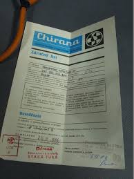 Chirana Tonometr rtuťový 40 + stetoskop 1986 záruční list | Aukro