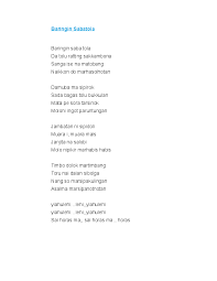 Lirik lagu aha do alana, dia do bossirna hasian umbahen sai muruk ho tu au ito molo tung. Doc Lagu Yandra Odoy Academia Edu