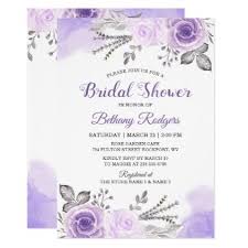 Chic Pastel Purple Rose Garden Bridal Shower Invitation Zazzle Com Wedding Cards Floral Wedding Invitations Bridal Shower Cards
