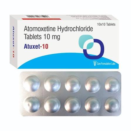 Atomoxetine Hydrochloride - 10 Mg Film Coated Tablets | As Directed For Adhd Management, Cool & Dry Storage at 250.00 INR at Best Price in Delhi | Care Formulation Labs Private Limited