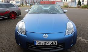 2006 nissan 350z 3.5 v6 300 gt 3dr coupe petrol manual. Nissan 350z Cabrio Razor Blau Matt Metallik Folienking