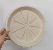 Customized Eco-Friendly Round Bagasse Pizza Box with Lid ...