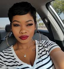 All my fierce girls should try out this edgy but short hairstyle. Short Hairstyles For Black Women 2018 Blackwomen Shorthairstyles Blackwomenhair Short Hair Styles Hair Styles Wig Hairstyles