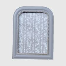 Cadre pêle mêle 5 vues en bois gris et ruban gris clair 46x37cm. Grand Cadre Pele Mele Gris Et Or Moderne Le Palais Des Bricoles