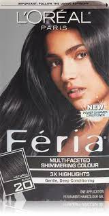Today i will be dying my hair blonde using the l'oreal feria absolute platinum blonde hair dye. Loreal Feria Permanent Hair Color 20 Black Leather