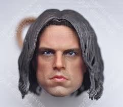 1/6 Winter Soldier Head Sculpt Bucky James Head Carving fit 12'' Figure