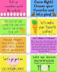 Kid S Printable Coupons Easter Basket Stuffer Digital Etsy Kids Rewards Printables Kids Kids Behavior