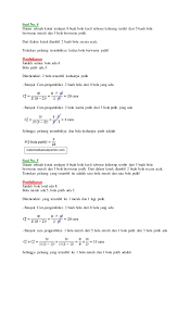 Maybe you would like to learn more about one of these? Soal Peluang Kaidah Pencacahan Aturan Perkalian