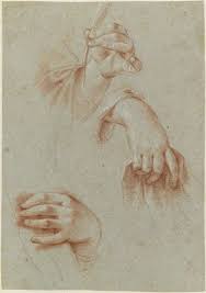 Etude Deux Mains Tenant Une Etoffe Et D Une Main Tenant Une Plume C Rmn Musee Du Louvre Adrien Didierjean Depar Human Drawing Person Drawing Life Drawing