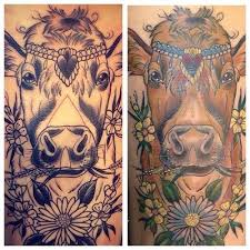 25 Cool Cow Tattoo Ideas Cow Tattoo Elephant Tattoos Tattoos