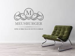 Injection resin & casting resin; Wandtattoo Meusburger Als Monogramm Turschild Oder Familienwappen