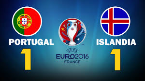 La eurocopa 2016 (oficialmente campeonato europeo de fútbol de la uefa 2016 o uefa euro 2016™) 1 o simplemente euro 2016 fue la decimoquinta edición del máximo torneo de selecciones nacionales pertenecientes a la unión de asociaciones europeas de fútbol (uefa). Portugal Vs Islandia 1 1 Euro Copa 2016 Youtube