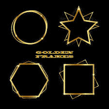 Black And Gold Design Png Geometric Golden Frames Set Golden Decoration Decorative Png And Vector With Transparent Background For Free Download Vintage Template Graphic Design Background Templates Geometric Textures