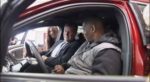 Image result for man receives car after walking to work