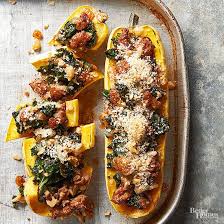 Satisfying Suppers With Just A Bit Of Meat Delicata Squash Delicata Squash Recipe Recipes