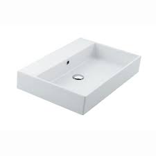 Ws Bath Collections Unlimited 60 Wall Mount Vessel Bathroom Sink In Ceramic White Without Faucet In 2020 Ws Bath Collections Rectangular Sink Bathroom Bathroom Sink