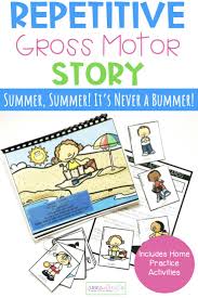 Are you looking for some outdoor activities for toddlers that are also a fun way to learn?the preschool years should be filled with fun play that also helps your child learn. Repetitive Gross Motor Story For Speech Therapy Preschool Speech Therapy Speech Therapy Speech Therapy Activities