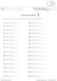 Primaryleap Co Uk Place Value Addition 1 Worksheet Free Worksheets For Kids Worksheets For Kids Addition Words