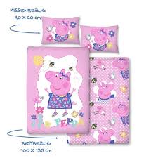 Peppa Wutz Madchen Bettwasche Kinderbettwasche Babybettwasche Lila Rosa Pink Peppa Pig Sunny Day Wendebettwasch In 2020 Kinder Bett Kinderbettwasche Kinder