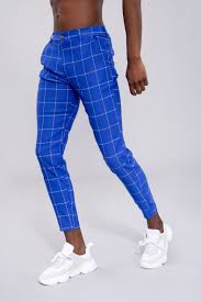 Parcourez notre sélection de pantalon à carreaux bleu : Pantalon Bleu Carreaux Pantalon A Carreaux Streetwear Homme Pantalon