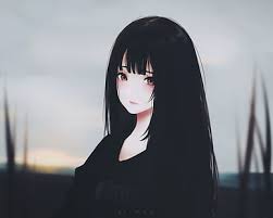 S h o u j o ☆ 「semihiatus」. Hd Wallpaper Anime Girl Black Hair Sad Expression Semi Realistic Portrait Wallpaper Flare