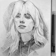 Tons of awesome billie eilish drawings wallpapers to download for free. Reichen Quick Sketch Of Billie With Her Blonde Hair