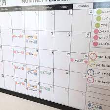 壁 天井 予定表ボード 子ども部屋 マグネットシート ホワイトボード などのインテリア実例 2019 02 05 20 58 59 roomclip ルームクリップ ホワイトボード プリント収納 家族 スケジュール