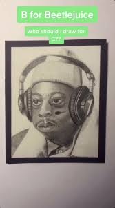 comment who I should draw next! #drawingchallenge #beetlejuice  #artistsoftiktok #graphitesketch