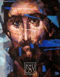 EVANGELISTS LUKE canvas, acrylic 180X140 cm