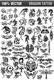 Attractive tribal dragon tattoo design. Simple Dragon Tattoo Designs On Paper