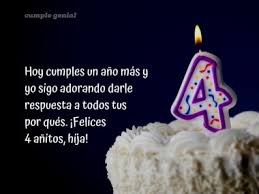 Hermana feliz cumpleaños, siempre has sido un gran ejemplo para mí y estoy orgullosa de la persona en la que te has convertido. Carta De Cumpleanos Para Mi Hija De 4 Anos Cumple Genial