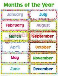 free printable months of year in a kindergarten printables classroom posters 