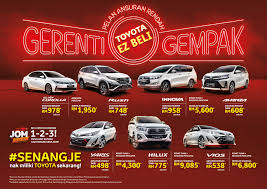 Check spelling or type a new query. Toyota Tawar Rebat Tunai Aksesori Percuma Bayaran Ansuran Rendah Gerenti Gempak