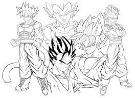 Goku and vegeta super saiyan 4 coloring book pages. Dragon Ball Z Coloring Pages 100 Images Free Printable